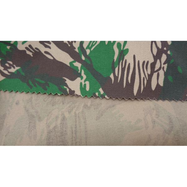 185 Gsm Uniform Cloth Fabric 65% Polyester 35% Cotton Camouflage Windproof