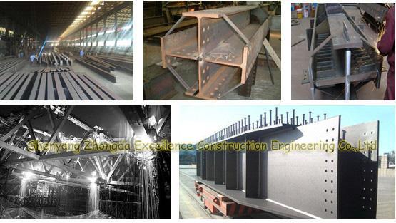steel structure truss purlin of toll-gate gas filling station galvanized iron structure