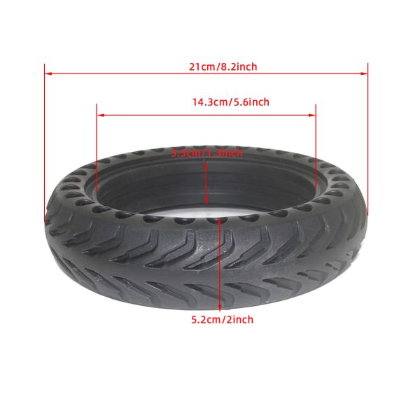 8.5x2 Solid Honeycomb Solid Rubber Scooter Tires Shock Absorption For Xiaomi Mijia M365/Pro/Pro2/1S
