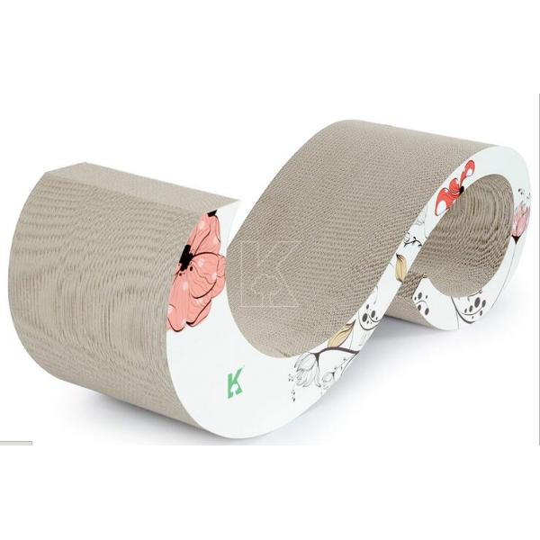 S Shaped Cat Scratcher Lounge Encouraging Appropriate Scratching Behavior