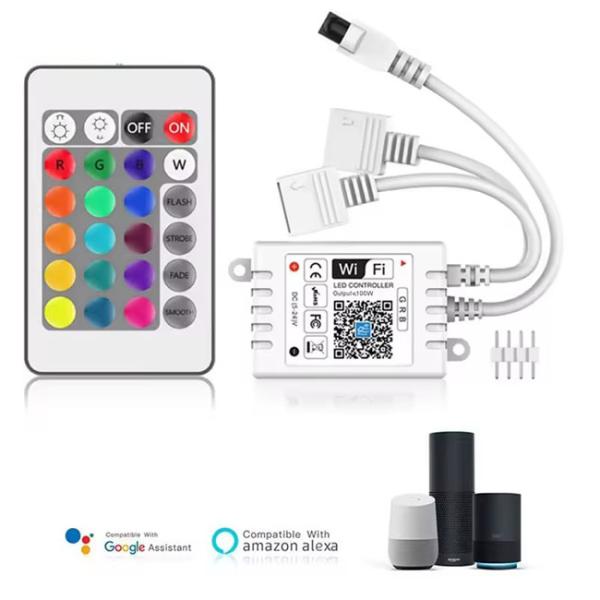 24key Wifi Smart App Control Led Lighting Controller For Rgb Led Light Strip