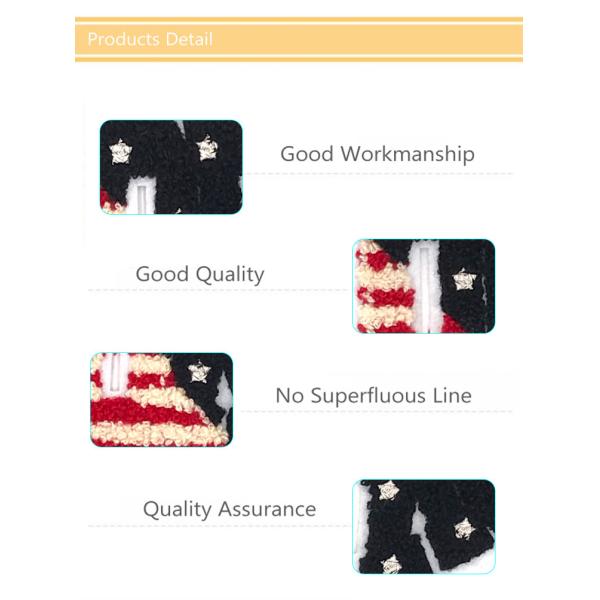 Eco Friendly Custom Chenille Patches , Ok Letter Clothing Badges Patches 8.5 * 8.5CM Size
