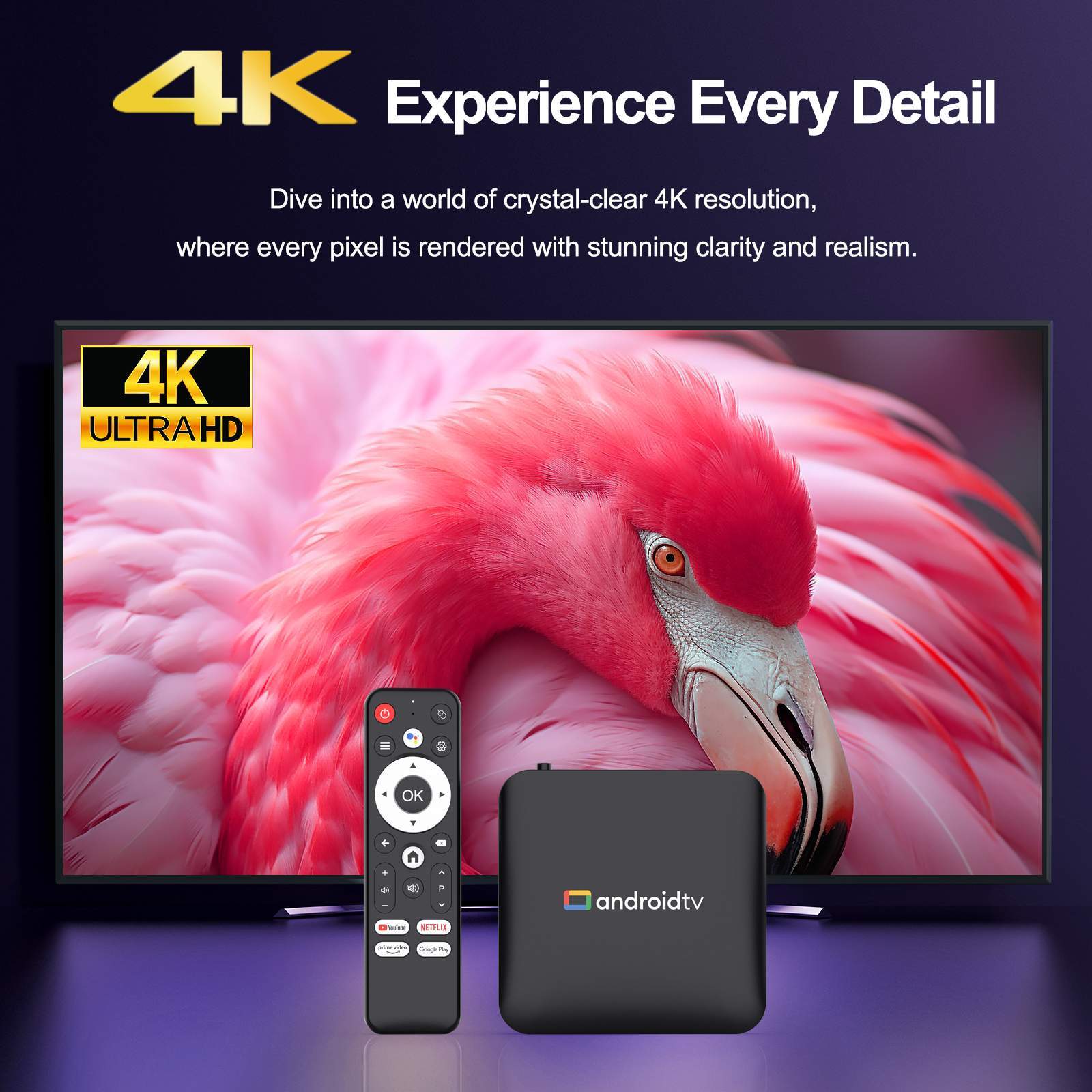 H96 Max Android 14 TV Box with 4K Ultra HD Streaming and Quad Core Processor