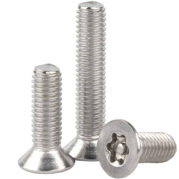 Customized GB2674 Stainless Steel Torx Countersunk Flat Head Screws With Stud M4 Passivated Measurement System Inch