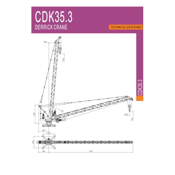 3 Ton Small Derrick Crane For Disassembly Tower Crane Slewing And Jib