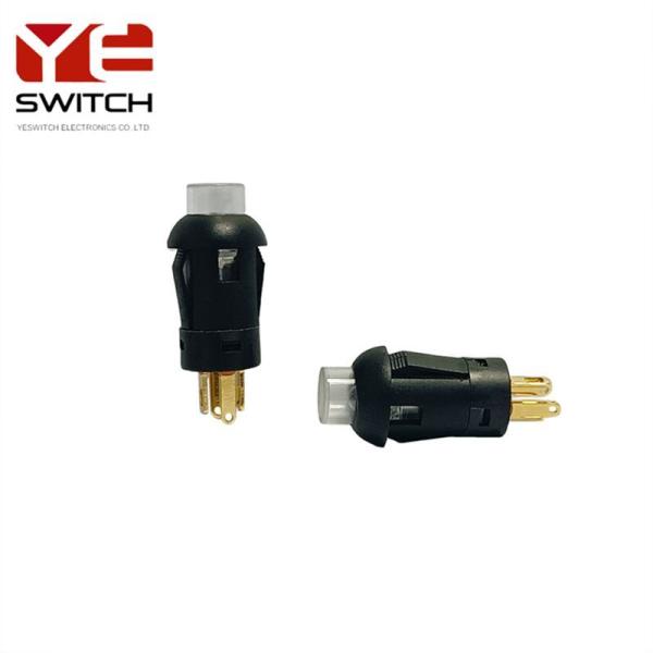 8mm Green Illuminated Push Button Round Spst Momentary Switch 500VAC