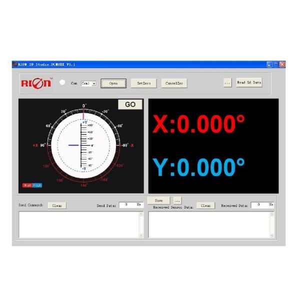 RION Spot Monitoring Single Axis Digital Inclinometer Display Screen