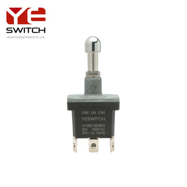 15A High Metal Toggle Switch With PC Terminal And Locking Handle
