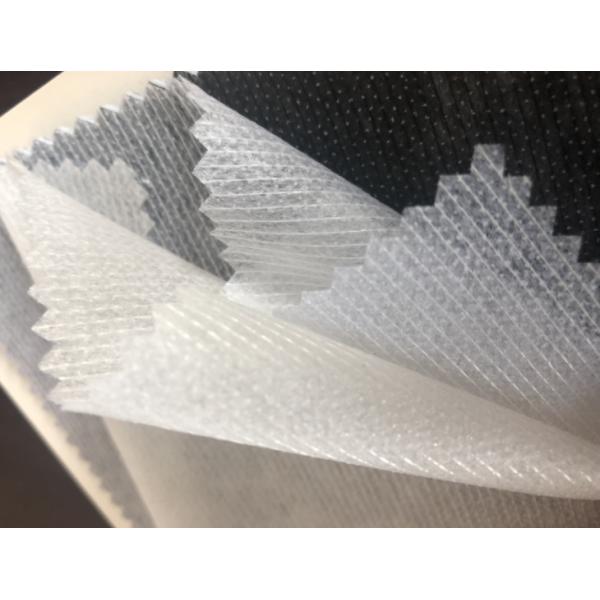 Satin Fabric Double Dot Stitch Bond Interfacing Fusible Lining for Garment Accessory