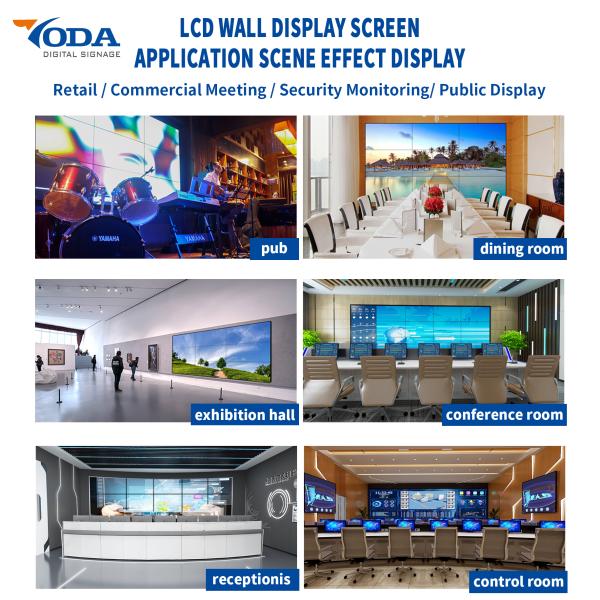 55 Inches Ultra Slim Bezel TV For Video Wall HD LCD Advertising Display