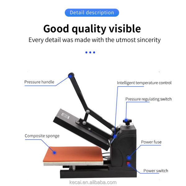 Wholesale Spot Factory Multifunctional Manual Type Heat Press Machine Suitable for Clothing With DTF Printing Support
