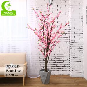 China Manufacture Direct Sale Indoor Artificial Peach Blossom Trees Artificial Tree For Wedding Decoration on sale
