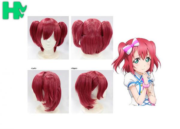 Quality Beauty Fashion Synthetic Cosplay Wigs Red Colored Cosplay Party Wig For Women for sale
