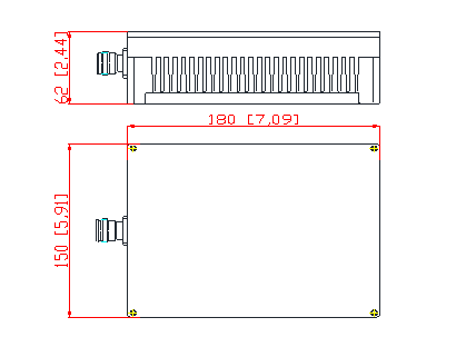 0-4GHz 200W Low PIM 4.3-10F Termination Load
