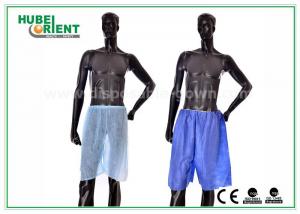 China Blue Non Woven Men Silk Boxer Shorts For Spa Massage / Hair Saloon , Free Sample on sale