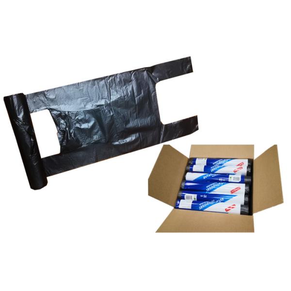 Reusable Heavy Duty Poly LDPE / HDPE T-shirt Vest Carrier Shopping Bags Singlet Grocery Check-out Bags