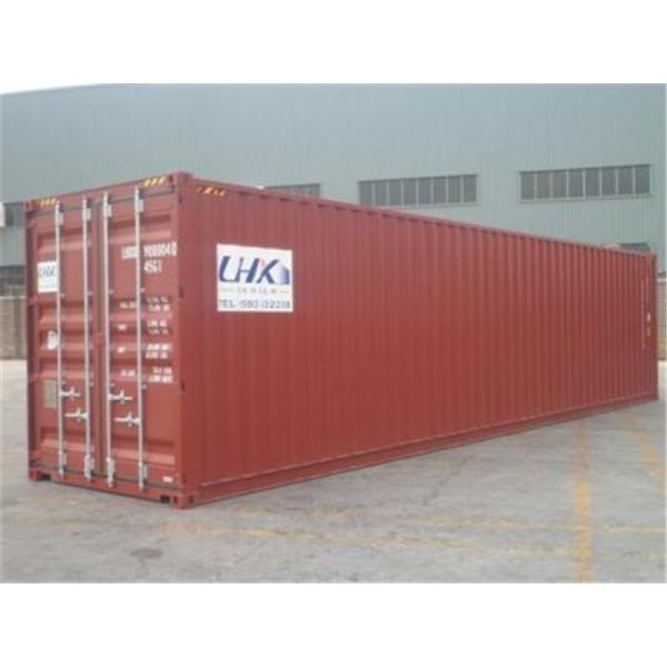 45HQ Second Hand Goods High Cube Shipping Container RED Color
