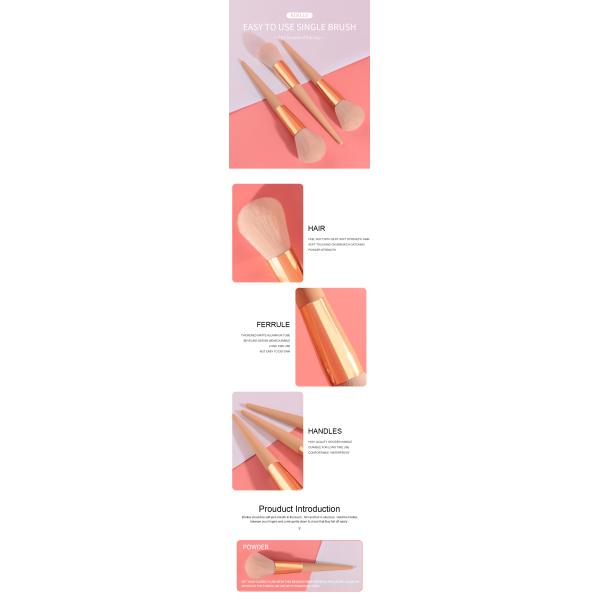 OEM Individual Makeup Brushes Synthetic Hair Contour And Highlighter Brush