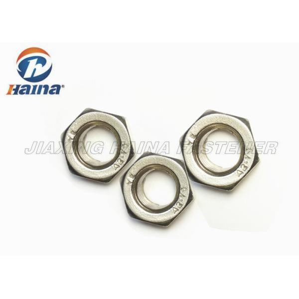 Stainless Steel 304 Plain Color M6 - M36 Metric Thread Hex Head Nuts For Fastening