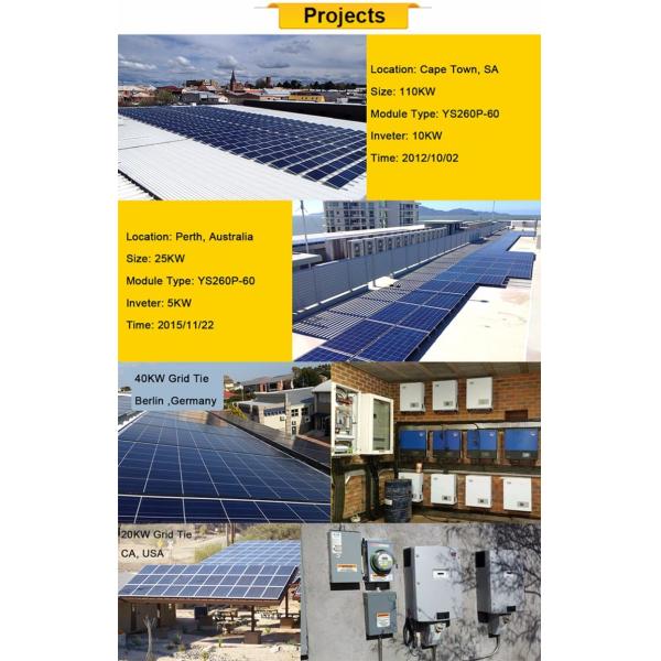 Durable Commercial Mono Solar Panels 240 Voltage With Mc4 Compatible Connector