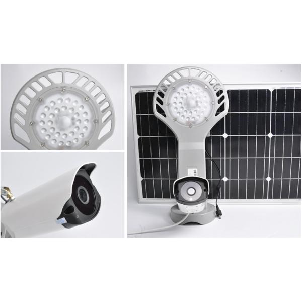 WIFI 150LM/W Solar Powered LED Street Lights With Monitoring Camera Super Bright