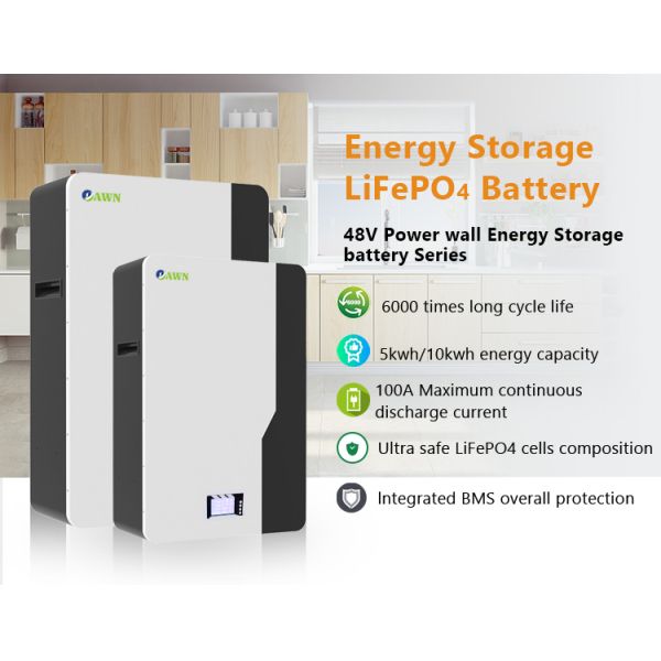 Home Energy Storage System 5 Lithium Phosphate Battery 48V 100AH 5KWH LiFePO4 Litime 100AH 48v