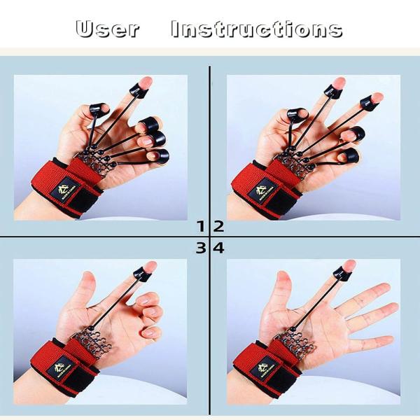 Adjustable Finger Exerciser BPA FREE Silicone Banne Hand Grip Strength Trainer Finger Resistancd Hand Strengthener