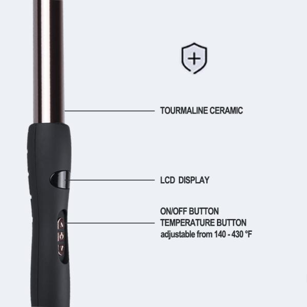 50 60Hz Mini Ceramic Hair Curler , Magic 1 Inch Curling Rod