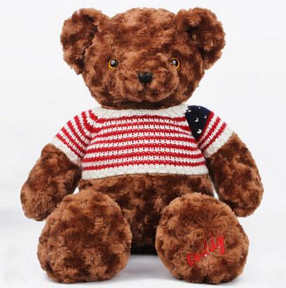 Quality Dark Brown Teddy Bear Personalized Plush Toys Customers Option Function for sale