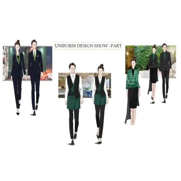 Soft and Comfortable Catering and Hotel Service Fast Food Restaurant Waiter Workwear