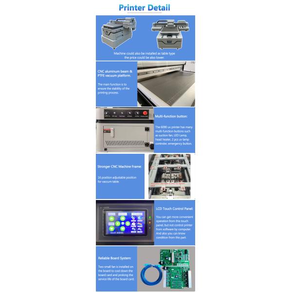 High-Accuracy 6090 UV Flatbed Inkjet Printer New Condition LED Machine with Glass Board Mug Phone Vision Positioning for UV Ink