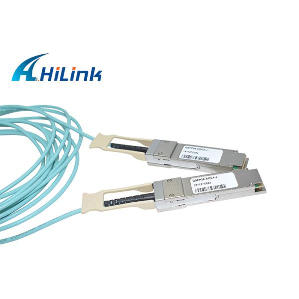 100G AOC Optical Active Ethernet Cable Hilink QSFP28 To QSFP28 For 100G Port Switch