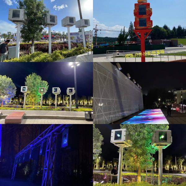 Powder Painted Outdoor Projector Screen Cabinet High Durability Projector Cabinet