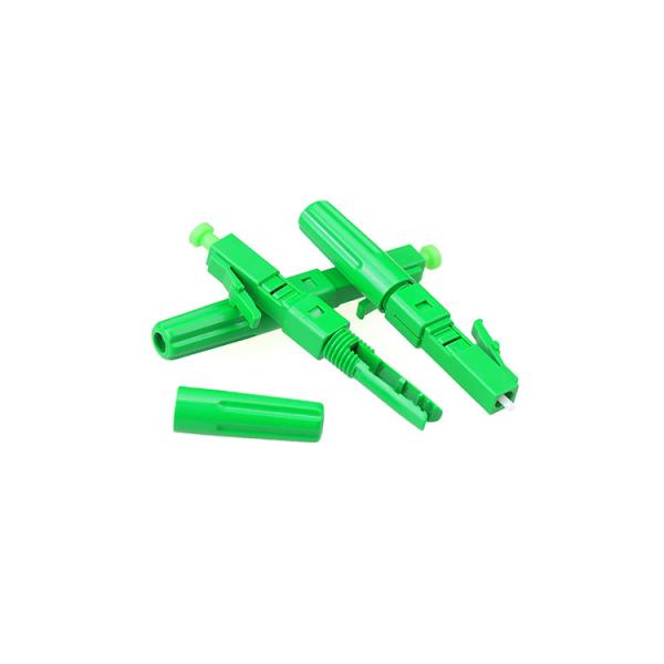 LC UPC APC Quick Assembly Connector Low Insertion 125um FTTH Fast Connector
