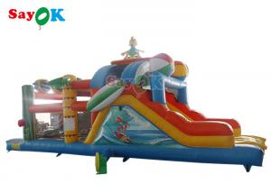 Buy cheap Ocean Theme Inflatable Dry Slide Children Kids Rock Climbing Slide product