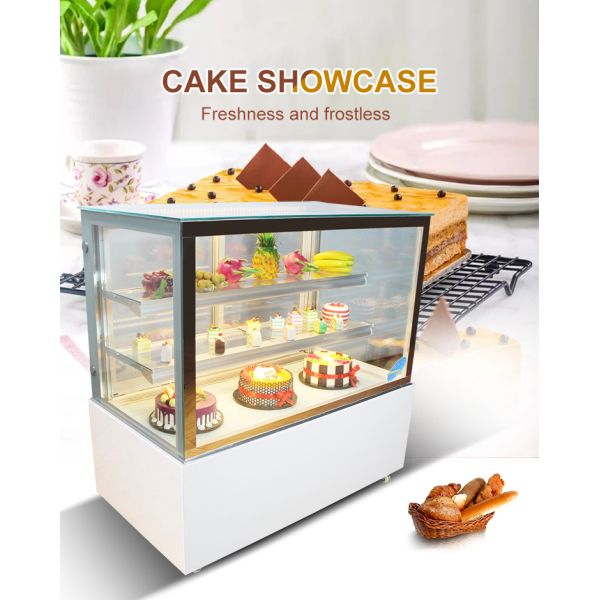 Wholesale Commercial Cake Bakery Display Fridge Chiller Vitrine Glass Cake Fridge Counter