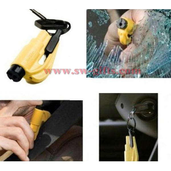 3 in 1 Emergency Mini Safety Hammer Auto Car Window Glass Breaker Seat Belt Cutter Rescue Hammer Car Life-saving Escape