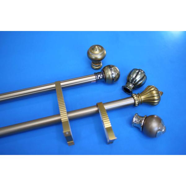American Style Aluminum Alloy Galvanized Pipe Curtain Rod 6.3 Metres 28mm