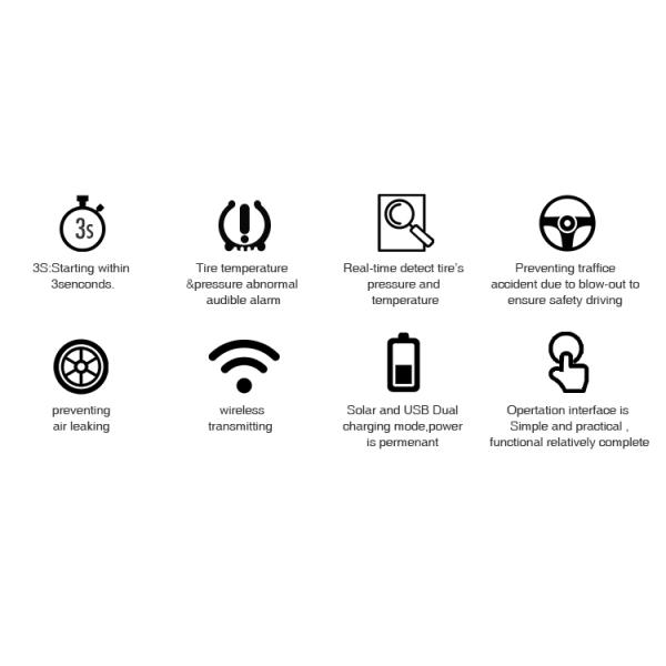 24V Digital Tire Pressure Receiver for Truck Monitoring Systems