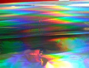 China seamess Rainbow pattern PVC Holographic film for lamination and lable on sale