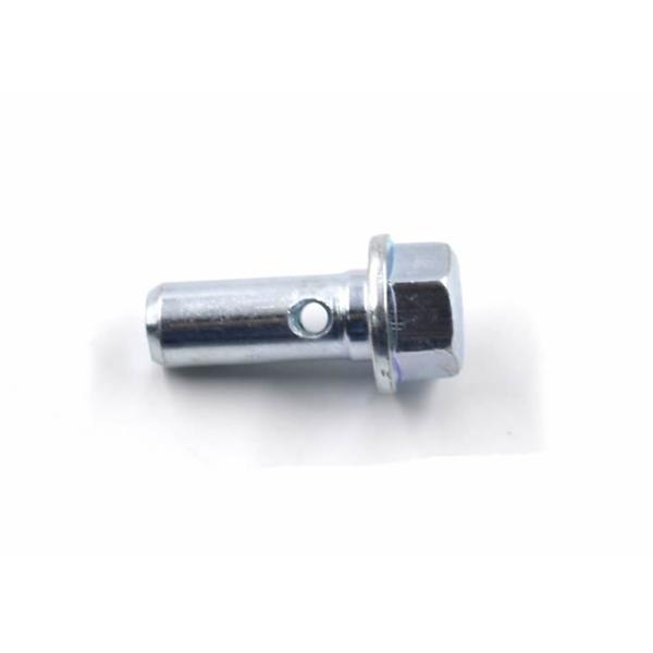 High Strength Mild Steel Dowel Pin , Flat Headed Cylindrical Pin Blue White Color