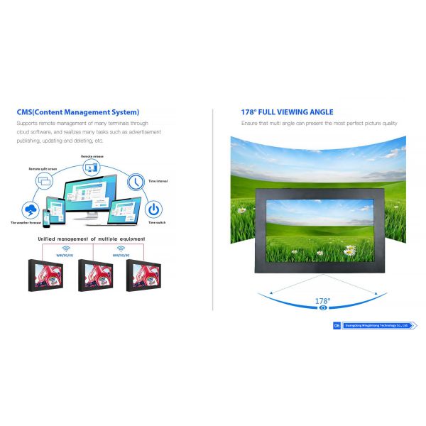 43-55 Inch HD Touch Screen LCD Outdoor Digital Signage Display Shopping Mall Station Wall-Mounted Advertising Machine