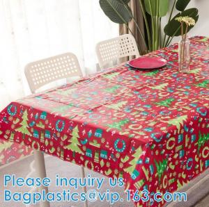 Buy cheap Vinyl Tablecloth PEVA Spillproof Wipeable Oilcloth Tablecloth Rectangle Heavy Duty Extra Large Reusable Tablecloth product
