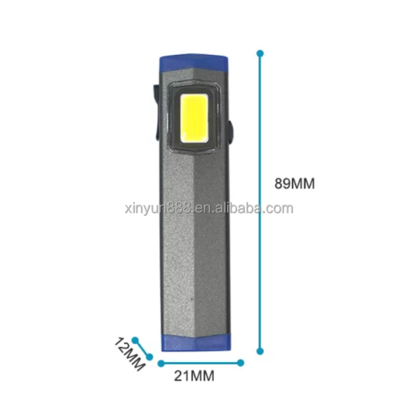 New Portable COB Strong Magnetic Lamp Handheld Led 3W Rechargeable Mini Work Light Hand Torch