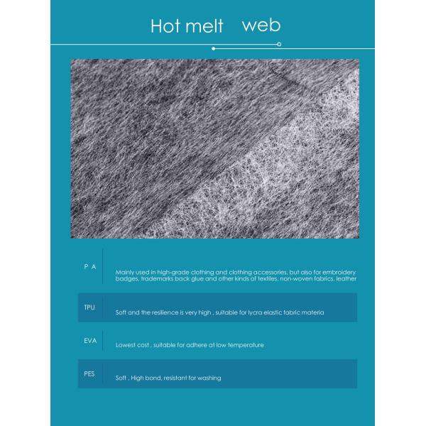 Polyamide Hot Melt Fusible Web White Garment Interlininig Eco Friendly