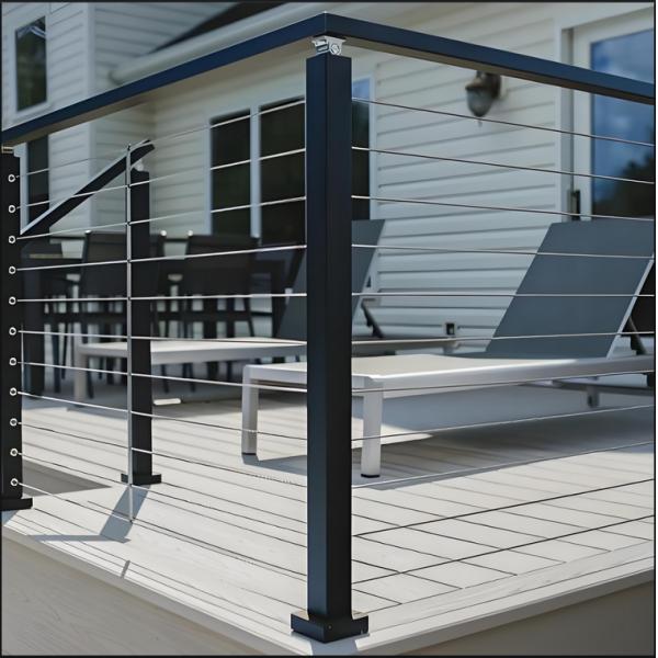 Modular Zinc Coated Balcony Railing Kit - UV Resistant & DIY Installation
