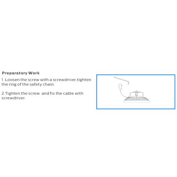 Die Cast 5000K 140LPW UFO LED High Bay Light For Warehouse Supermarket
