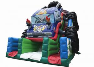 China Durable Monster Truck Inflatable Slide / Digital Printing SUV Expedition Car Dry Slide on sale
