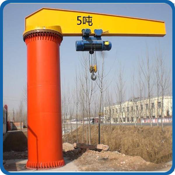 Yuantai 5 ton slewing jib crane fix-column type workstation cranes
