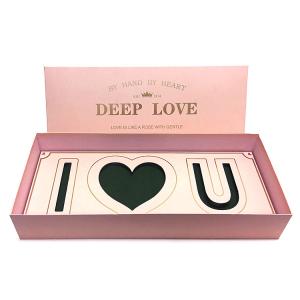 Buy cheap Custom Logo Printing Valentine Mothers Day Gift Boxes Pink Deep I Love You U Mom Rose Flower Box product